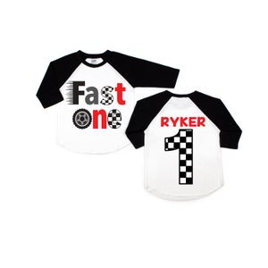 Fast one 1st birthday race car shirt, racecar birthday shirt, birthday boy shirt, race car birthday party, race car t-shirt, custom race car