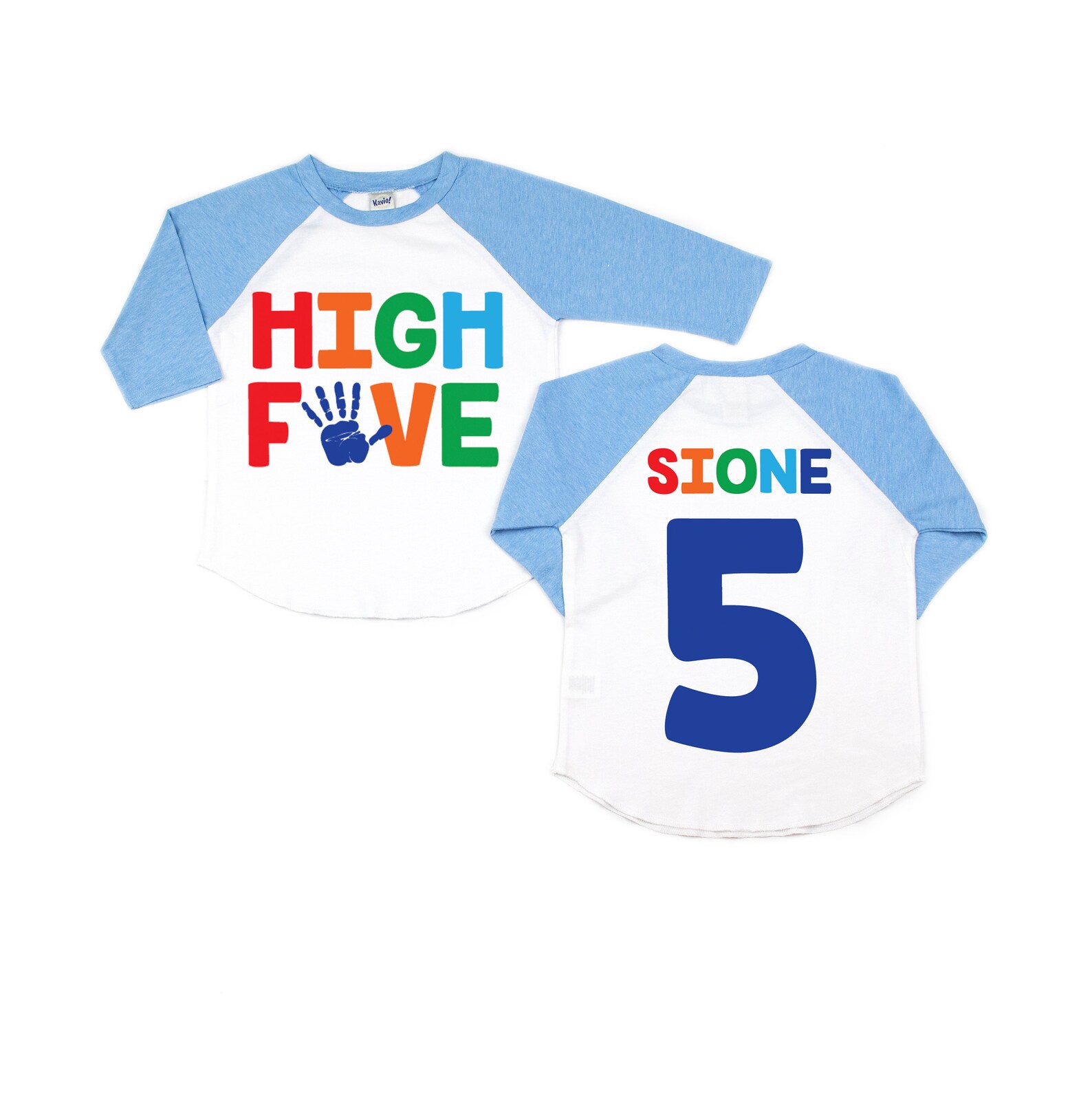 Boys 5th birthday high five shirt fifth birthday shirt 5th Etsy