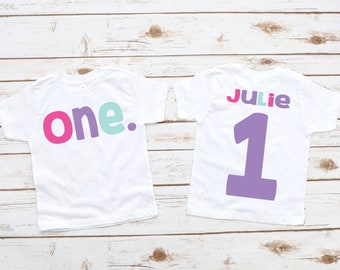 One girls 1st birthday shirt, first birthday shirt, 1st birthday party, 1st birthday outfit, 1st birthday gift girl, girl birthday shirt
