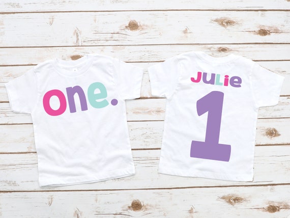 Girls 1st birthday shirts 2025