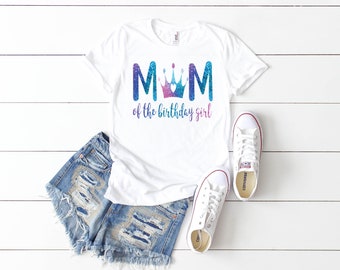 Princess birthday shirt, birthday princess shirt , family birthday shirts, princess theme party, birthday girl, Mom of the birthday girl
