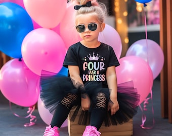 4th birthday shirt girl, princess birthday shirt, four year old birthday shirt, princess birthday , girl birthday shirt, princess shirt