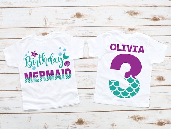 Mermaid birthday shirt, mermaid shirt, mermaid party, mermaid theme, under the sea, mermaid outfit, girl birthday shirt, birthday girl shirt
