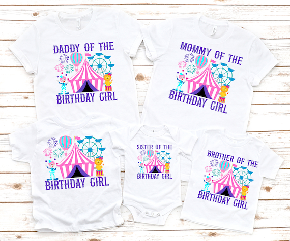 Circus Birthday Shirt | Birthday Kids Father Carnival Shirt Circus Birthday Shirt | Birthday Kids Father Carnival Shirt
