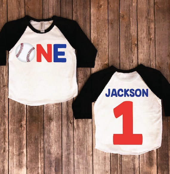 First birthday baseball shirt Clearance