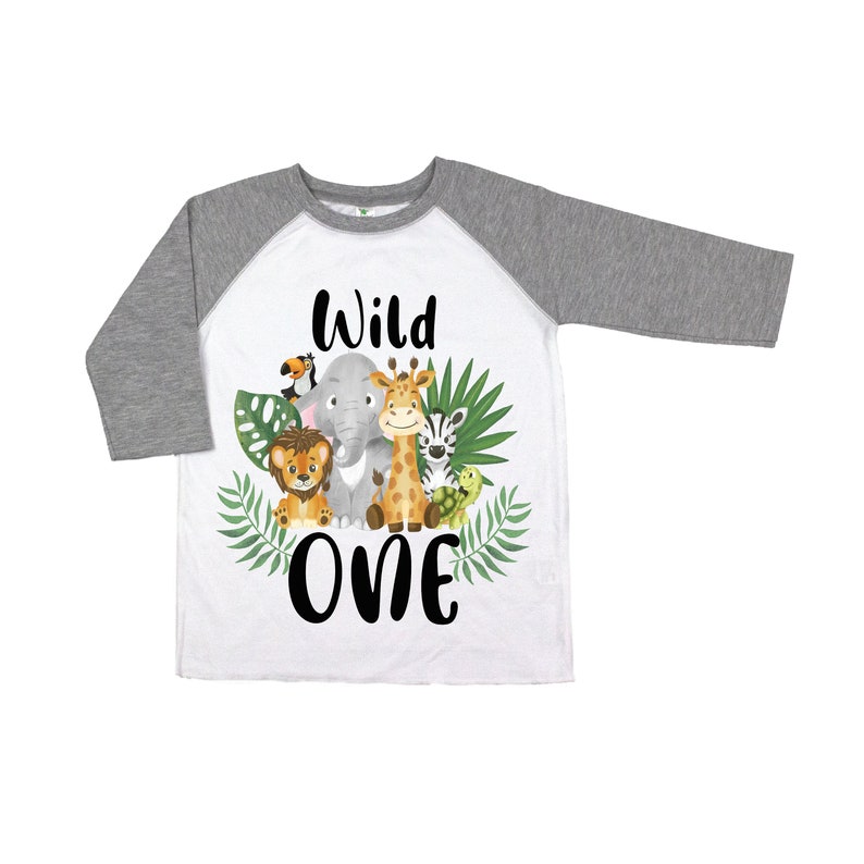 Wild one safari animals zoo 1st first birthday shirt, wild one shirt, wild one birthday boy, wild one birthday, wild one shirt, wild party image 6