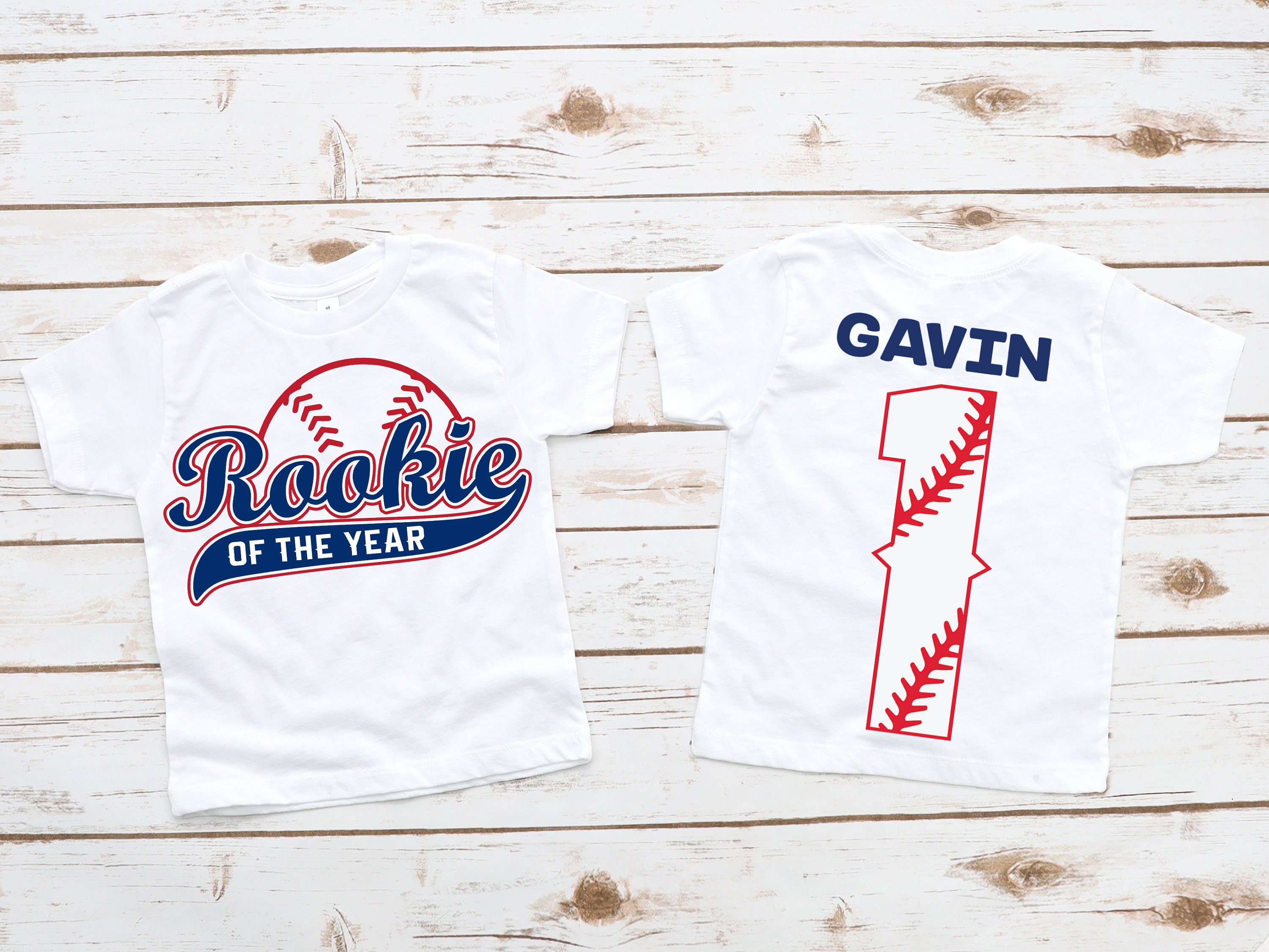 Rookie of the Year Boys Baseball Birthday Shirt Baseball - Etsy