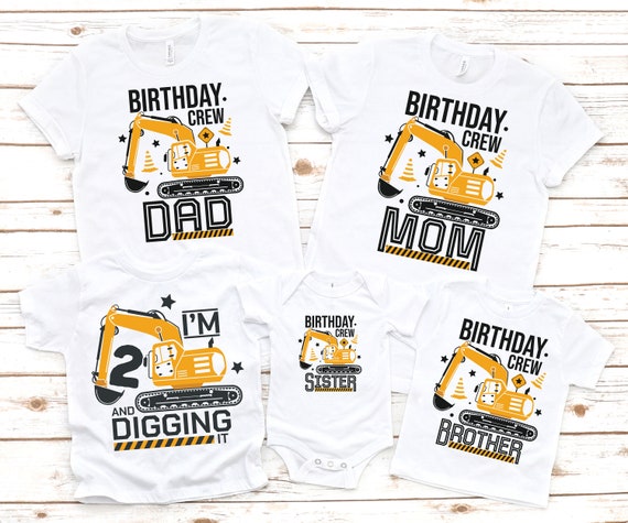 Brother Birthday Crew Construction Birthday Party T-Shirt Brother Birthday Crew Construction Birthday Party T-Shirt