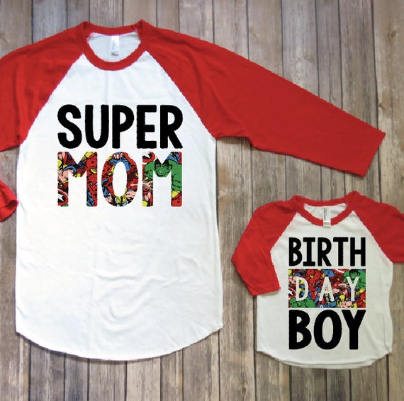 superhero birthday shirt
