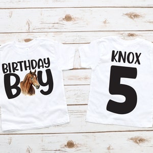 Horse boys birthday shirt, horse party, boy shirt, boy birthday shirt, toddler boy shirt ,horse birthday party, personalized custom shirt