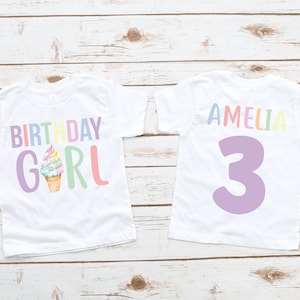 Ice Cream Birthday Shirt, Birthday Girl Shirt, Ice Cream Birthday Party, Ice cream birthday outfit, Ice Cream Shirt, Ice Cream Party Shirt