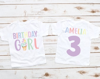 Ice Cream Birthday Shirt, Birthday Girl Shirt, Ice Cream Birthday Party, Ice cream birthday outfit, Ice Cream Shirt, Ice Cream Party Shirt