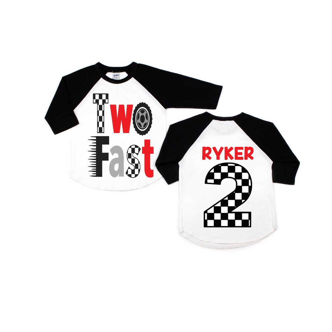 Two Fast Race Car Shirt Racecar Birthday Shirt Birthday Boy Etsy