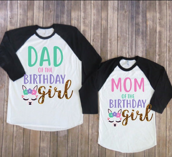 Download Mom and dad of the birthday girl llama version llama | Etsy