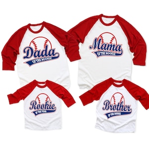 Rookie of the year family boys baseball 1ST birthday shirt, baseball birthday , baseball theme, baseball shirt, baseball party, sports shirt