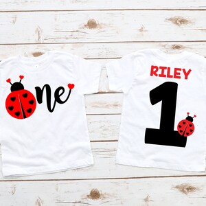 Ladybug birthday shirt, girls 1st first birthday, ladybug birthday party theme, 1st birthday party, 1st birthday outfit, girl birthday shirt