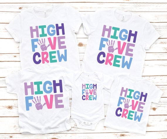 Girl 5th Birthday High Five Shirt Fifth Birthday Shirt 5th - Etsy