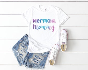 Mermaid birthday shirt, mermaid shirt, mermaid party, mermaid theme, under the sea, mermaid outfit, girl birthday shirt, mermaid mom