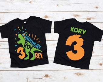 Three rex 3 rex boy dinosaur birthday shirt , 3 rex birthday shirt, boy dinosaur birthday shirt, 3rd birthday shirt, dinosaur birthday