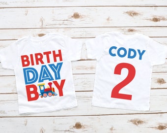 Train boy birthday shirt, train shirt, transportation birthday, train party, choo choo, birthday boy shirt, birthday boy party, 1st birthday