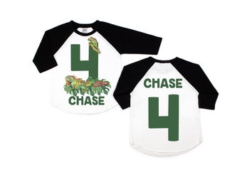 Reptile birthday shirt, lizard shirt, snake shirt, boy reptile shirt, girl reptile shirt, ANY name ANY age, birthday shirt, reptile party