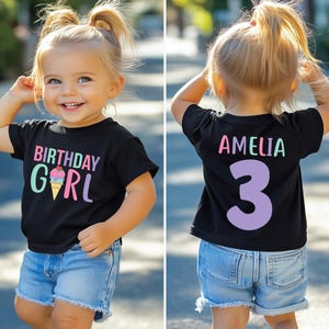 Ice Cream Birthday Shirt, Birthday Girl Shirt, Ice Cream Birthday Party, Ice cream birthday outfit, Ice Cream Shirt, Ice Cream Custom Shirt