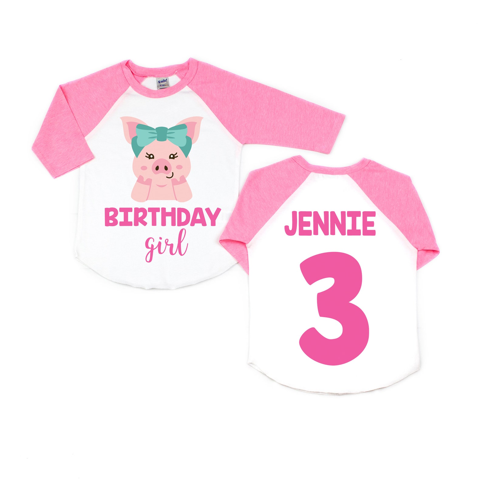 Pig Birthday Shirt Girl Birthday Shirt Girl Birthday Party Etsy