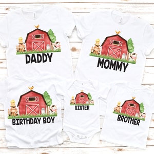 Farm birthday shirts, farm birthday , farm theme birthday , farm birthday party, barnyard birthday, barnyard party, country party