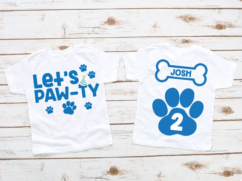 Dog Puppy Birthday Shirt Boy Birthday Shirt Let's Etsy