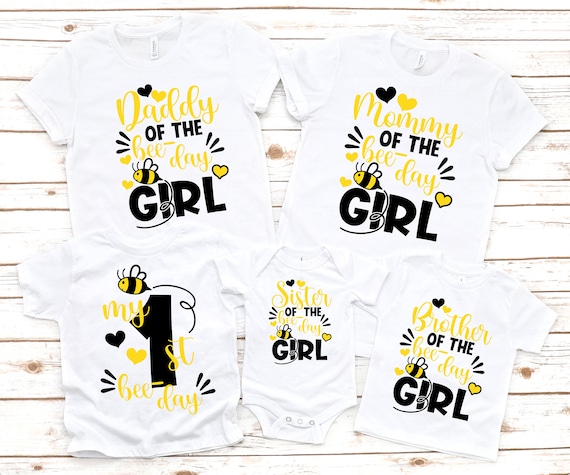 desarrollando Influyente Que pasa Familia a juego Bee girls 1st camiseta de primer cumpleaños - Etsy México