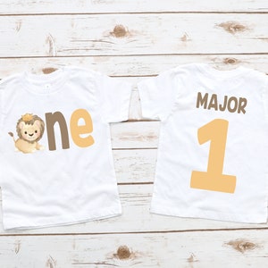 Lion 1st first birthday shirt, wild birthday boy shirt, birthday lion shirt, baby lion birthday shirt, 1st birthday lion theme wild party