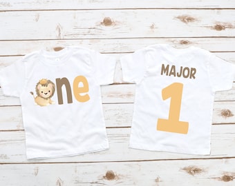 Lion 1st first birthday shirt, wild birthday boy shirt, birthday lion shirt, baby lion birthday shirt, 1st birthday lion theme wild party