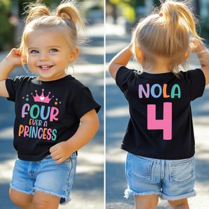 4th birthday shirt girl, princess birthday shirt, four year old birthday shirt, princess birthday , girl birthday shirt, princess shirt