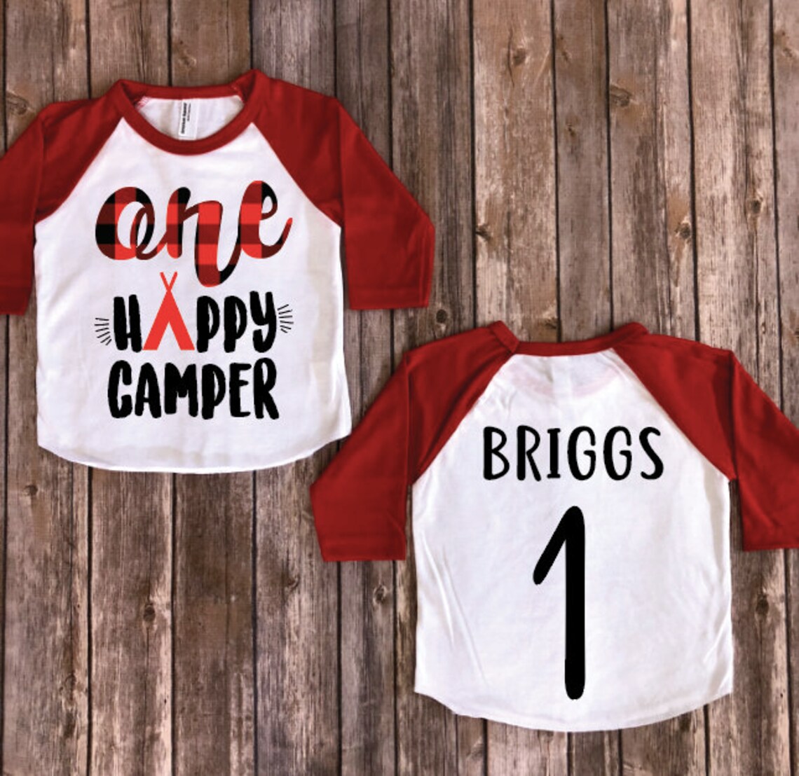 One happy camper kids birthday shirt birthday gift baby boy Etsy