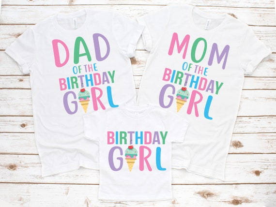 Ice cream family birthday shirts ice 