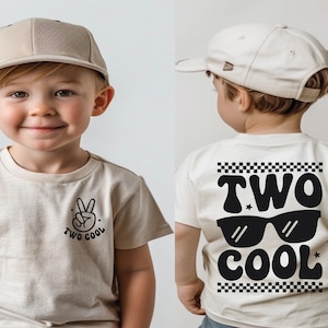 Dos camisetas geniales, camiseta de segundo cumpleaños, camiseta de segundo cumpleaños, camiseta de segundo cumpleaños para niño, dos fiestas geniales, regalo de segundo cumpleaños, camiseta de cumpleaños para niño