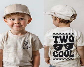 Two cool shirt, 2nd birthday shirt , second birthday shirt, 2nd birthday shirt boy, two cool party, 2nd birthday gift, boy birthday shirt