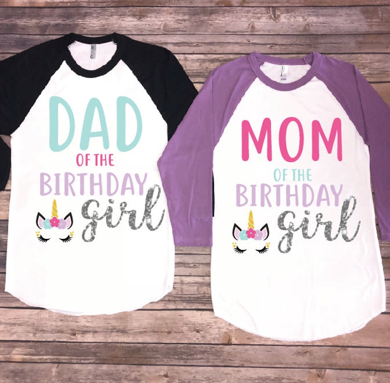 mom and dad unicorn shirts