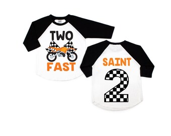 Two fast dirt bike motocross shirt, dirt bike birthday shirt, birthday boy shirt, motocross birthday party, two fast party, custom dirtbike