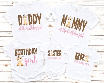 Giraffe birthday shirt, girl birthday shirt, giraffe theme party , zoo shirt, 1st birthday shirt, safari birthday shirt, safari theme