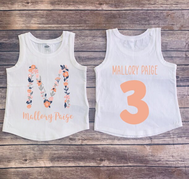 Personalized Name Shirt Any Name Girl Shirt Toddler Name Etsy