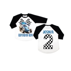 Sprint race car birthday shirt, racecar birthday, birthday boy shirt, race car birthday party, race car t-shirt, custom race car , two fast