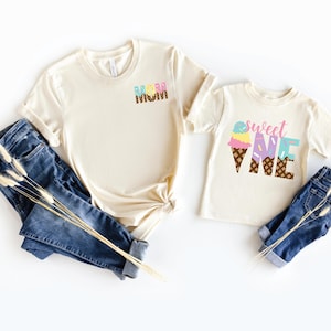 Sweet one shirt , Ice cream birthday , ice cream shirt, ice cream party, mommy and me , summer birthday, two sweet, family ice cream shirts
