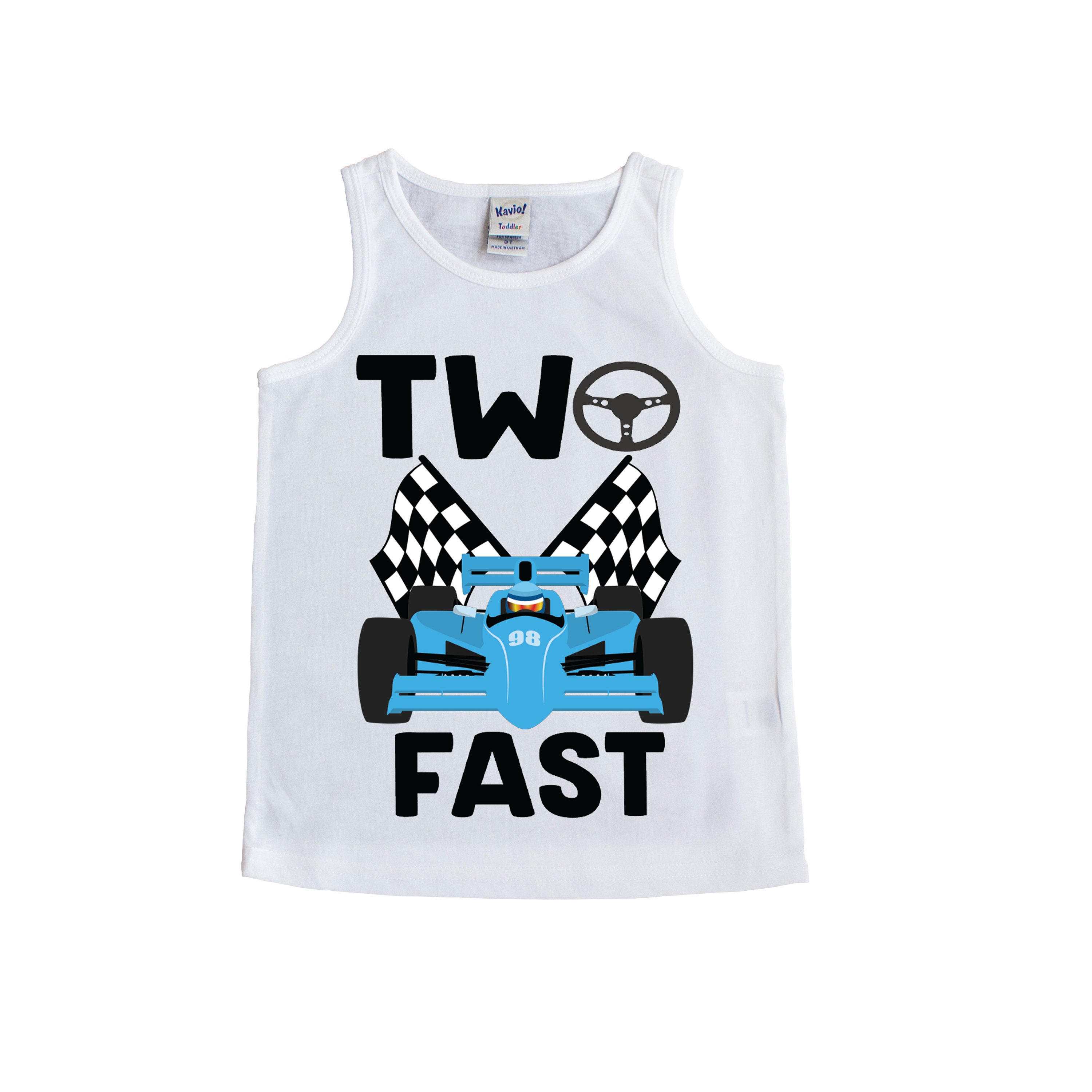 Two Fast Race Car Shirt Racecar Birthday Shirt Birthday Boy Etsy