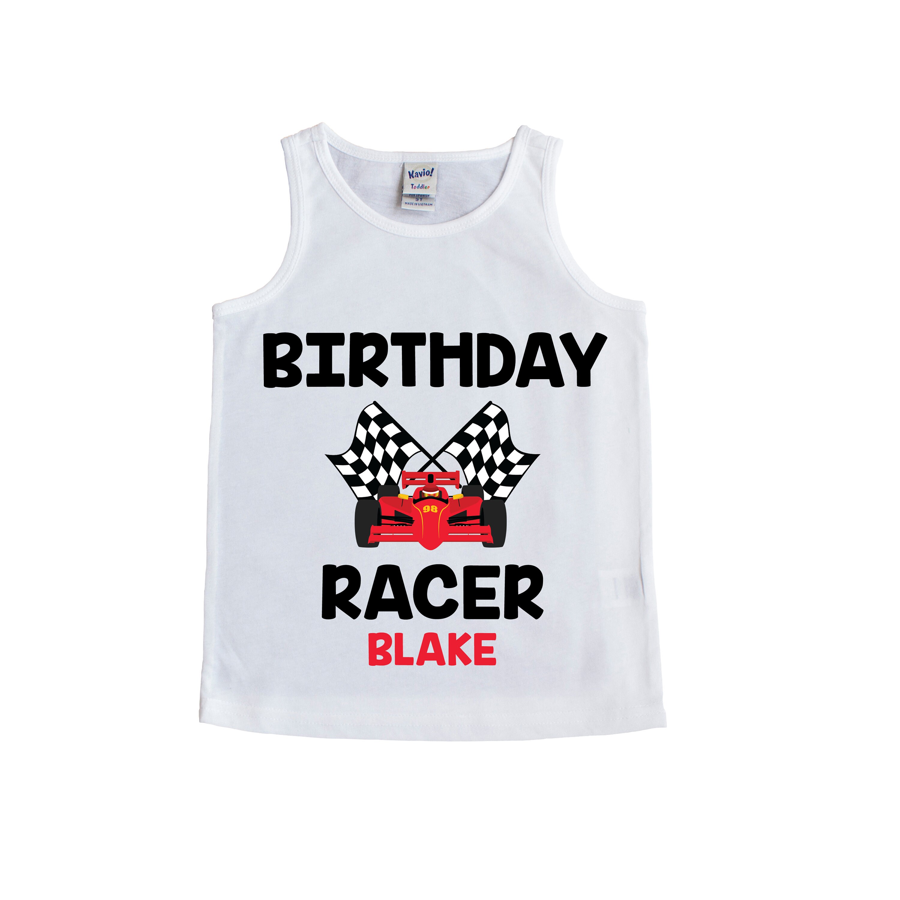 Race Car Birthday Racer Shirt Racecar Birthday Shirt | Etsy