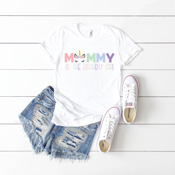 Mommy unicorn birthday shirt, unicorn birthday, unicorn party, unicorn family, unicorn matching set, unicorn shirt, unicorn mom, mom unicorn