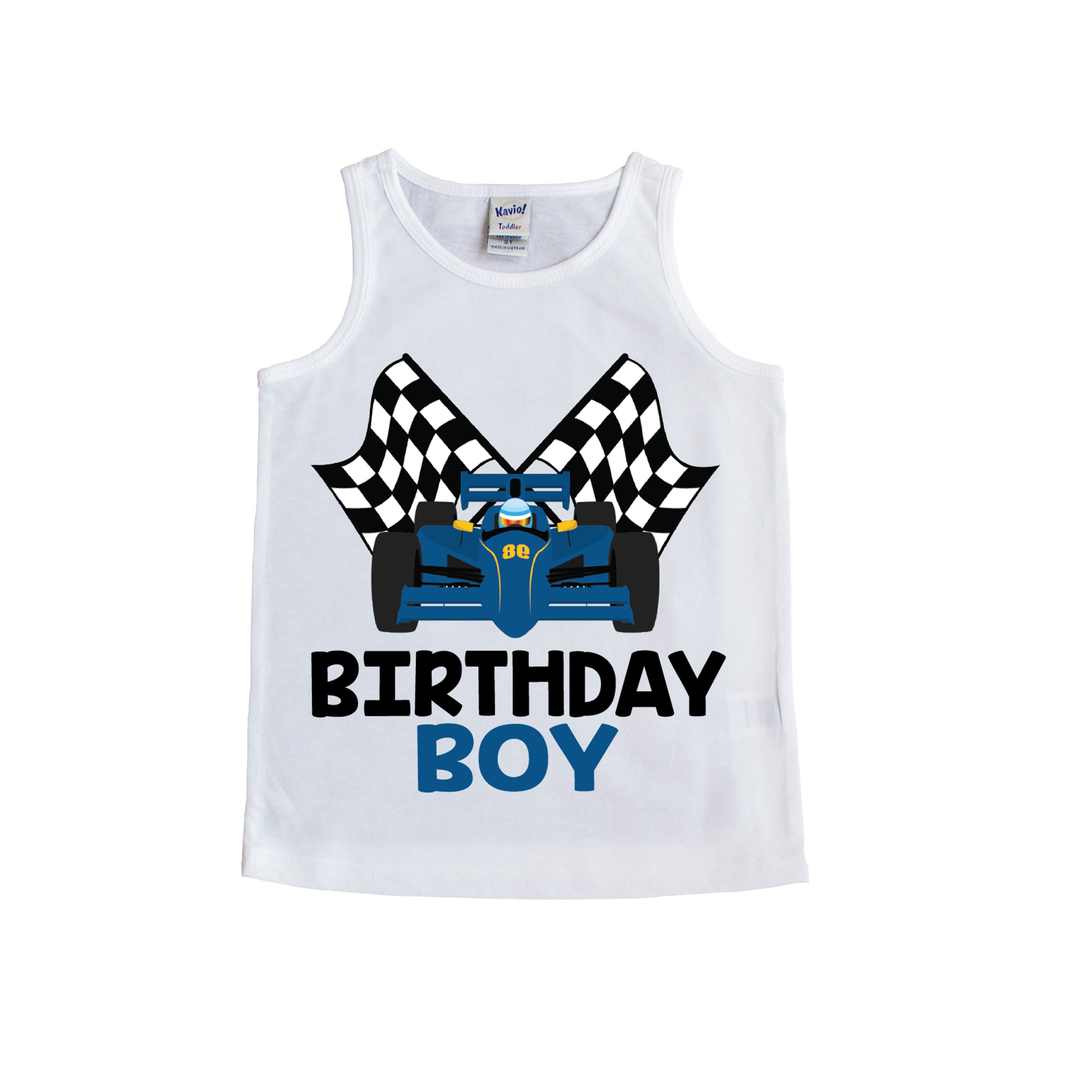 Race Car Boy Birthday Shirt Racecar Birthday Birthday Boy - Etsy