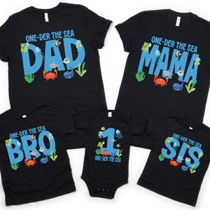 One-der the sea shirt, under the sea shirt, sea aquarium shirt, sea animal shirt, under the sea 1st, boy birthday shirt, 1st birthday boy