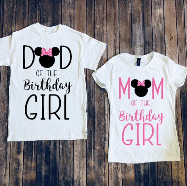 minnie mouse birthday shirts for mom and dad