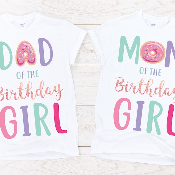 Mom and Dad Donut birthday shirt, donut grow up , donut theme birthday party, donut family shirts, mom of birthday, dad of birthday